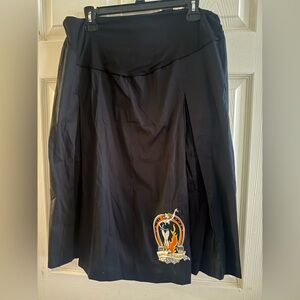 Black Embroidered Women's Maternity Skirt